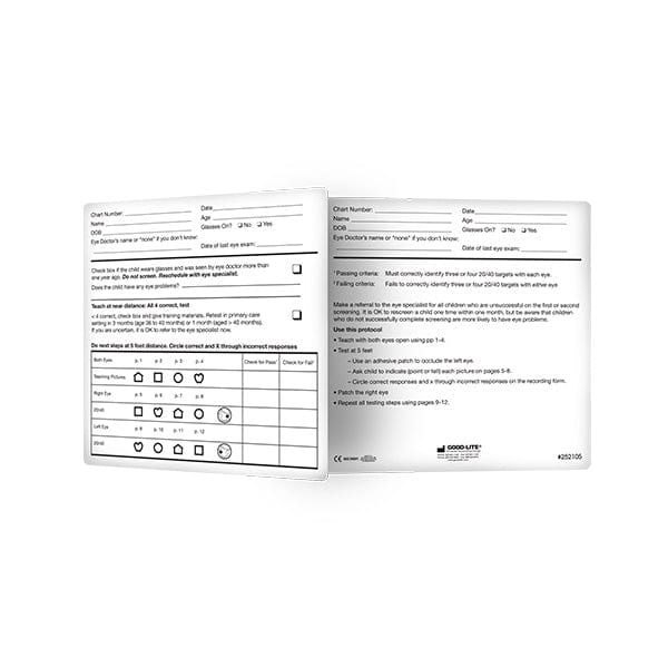 Positive Eye Checklist Eye Check: Recording Form - 20/40 | Good-Lite – Good-Lite Co