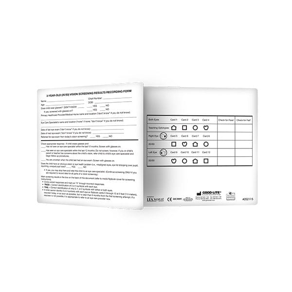 Good-Lite Co Eye Check 20/50 Recording Form