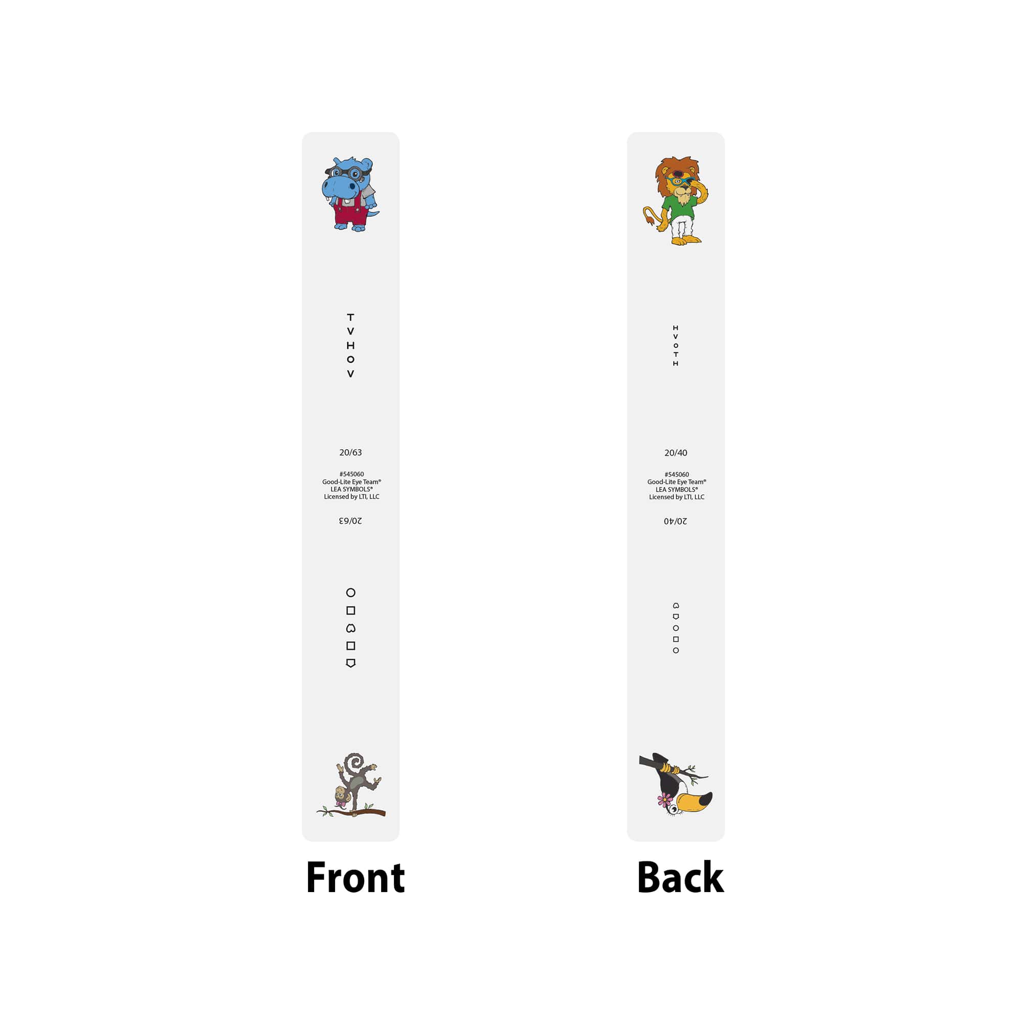 Good-Lite Co Fixation:Southern California College of Optometry Cartoon Stick, Color, HOTV and LEA SYMBOLS®