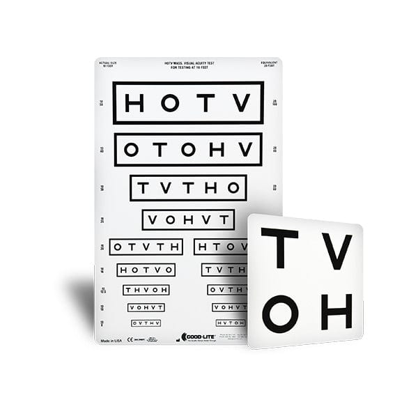 Good-Lite Co HOTV Distance ESV1200™ and ESV1500™ Chart MASSTEST - Set HOTV Distance ESV1200™ and ESV1500™ Chart MASSTEST