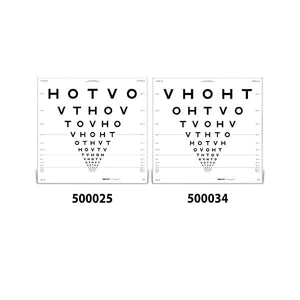 Good-Lite Co HOTV ETDRS ESV3000™ and ESC2000™ Chart for 13ft/4m - Standard Order HOTV ETDRS ESV3000™ and ESC2000™ Chart for 13ft/4m