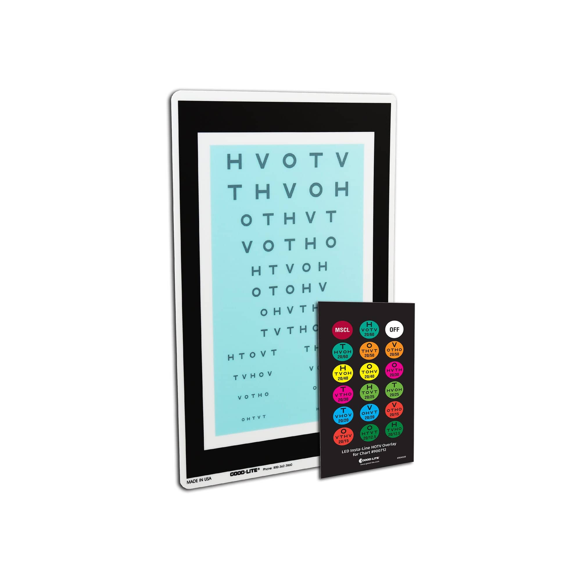 Good-Lite Co Insta-Line Quantum LED: HOTV  "Insta-Line" Chart - Chart and Remote Control Overlay (10ft/3m) - Texas