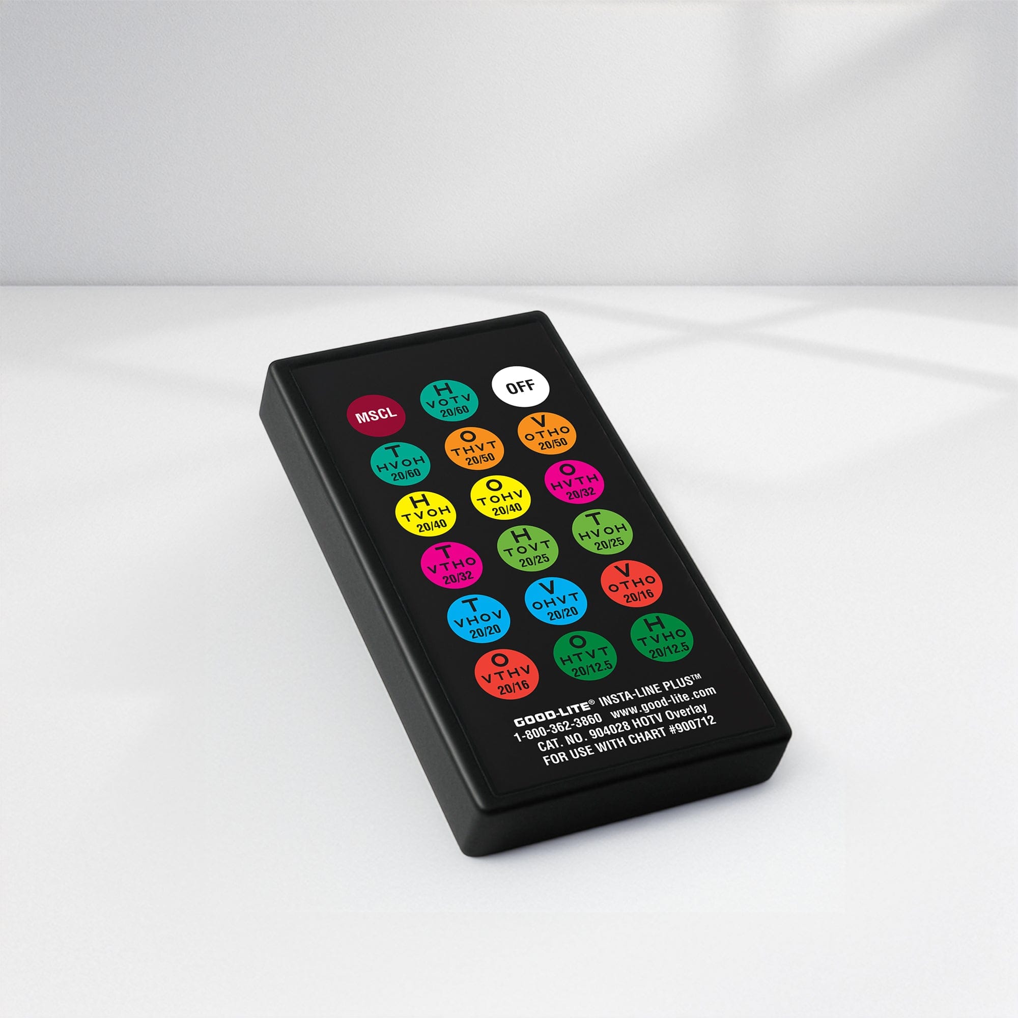 Good-Lite Co Insta-Line Quantum LED: HOTV - Remote Control Overlay for Chart 900712