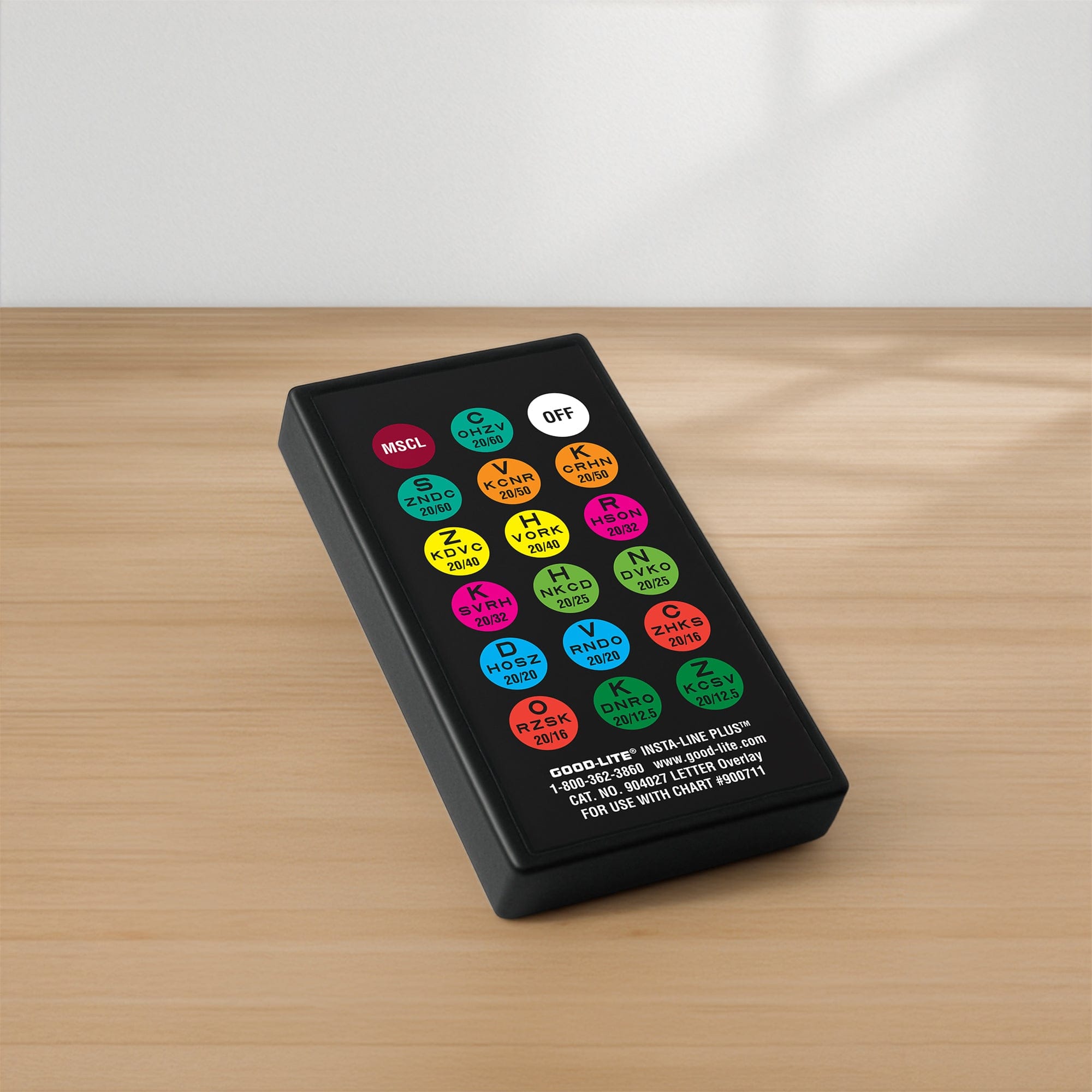 Good-Lite Co Insta-Line Quantum LED: Sloan Letters - Remote Control Overlay for Chart 900711