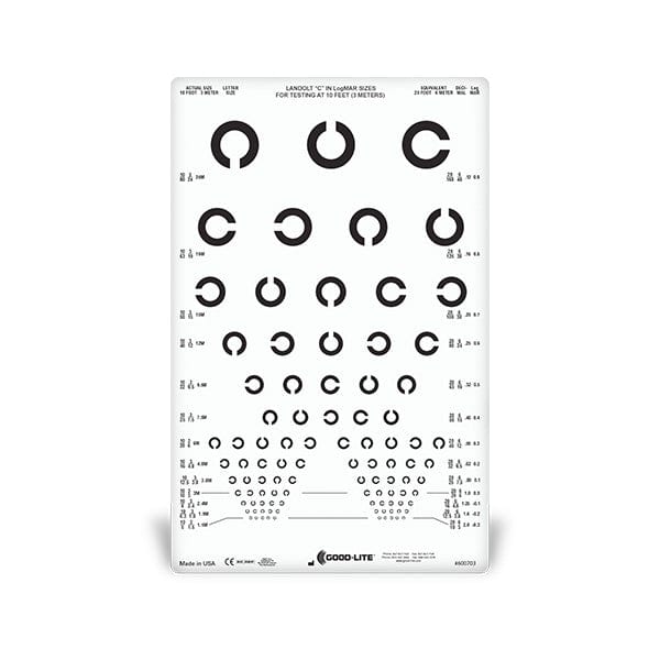 Good-Lite Co Landolt C Distance ESV1200™ and ESV1500™ Chart