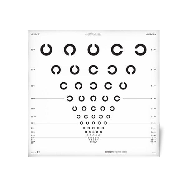 Good-Lite Co Landolt C ETDRS Translucent Distance ESV3000™ and ESC2000™ Chart