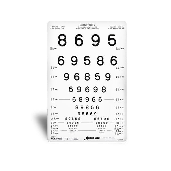 Good-Lite Co LEA NUMBERS® 13-Line Translucent Distance ESV1200™ and ESV1500™ Chart