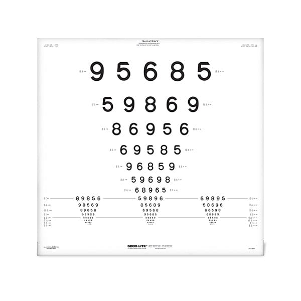 Good-Lite Co LEA NUMBERS® ETDRS Translucent ESV3000™ and ESC2000™ Chart
