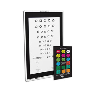 Good-Lite Co LEA SYMBOLS® Combination Distance and Near Chart - With Overlay LEA SYMBOLS® Combination Distance and Near Chart