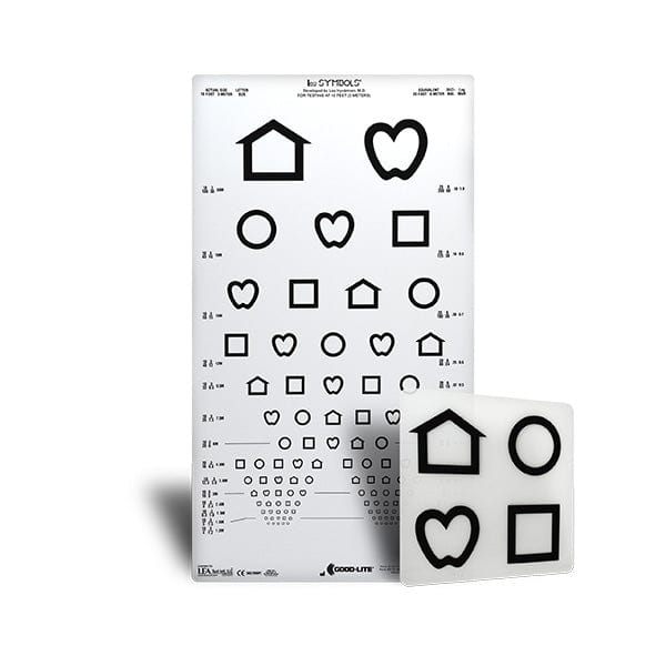 Good-Lite Co LEA SYMBOLS® Proportional Distance ESV1018™ Chart - Set LEA SYMBOLS® Proportional Distance ESV1018™ Chart