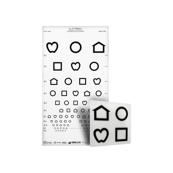 Good-Lite Co LEA SYMBOLS® Proportional Distance ESV1018™ Chart - Set LEA SYMBOLS® Proportional Distance ESV1018™ Chart