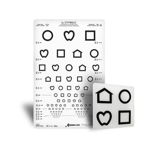 Good-Lite Co LEA SYMBOLS® Translucent Distance ESV1200™ and ESV1500™ Chart - Set LEA SYMBOLS® Translucent Distance ESV1200™ and ESV1500™ Chart