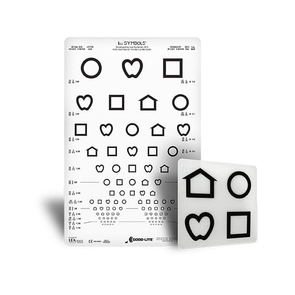 Good-Lite Co LEA SYMBOLS® Translucent Distance ESV1200™ and ESV1500™ Chart - Set LEA SYMBOLS® Translucent Distance ESV1200™ and ESV1500™ Chart