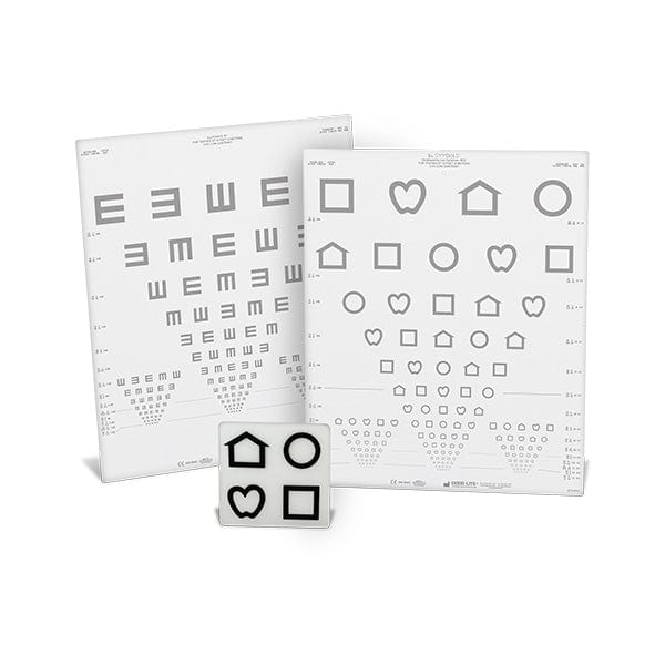 Good-Lite Co LEA SYMBOLS® & Tumbling E Low Contrast Charts Set