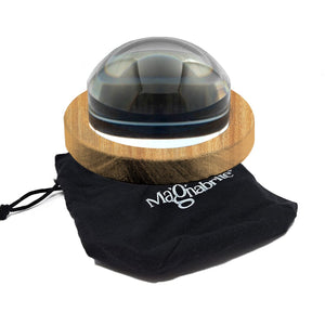 Good-Lite Co Mattingly Magnabrite® Dome Magnifier w/Round Oak Base & Pouch - 64mm, 4x (2.5") Mattingly Magnabrite® Dome Magnifier with Base & Pouch