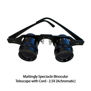 Good-Lite Co Mattingly Spectacle Binocular Telescope with Cord - 2.5X (Achromatic) Mattingly Spectacle Binocular Telescope with Cord
