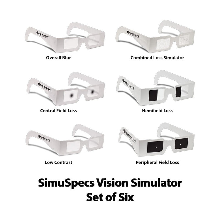 Good-Lite Co SimuSpecs Vision Simulator Glasses - Set of 6 SimuSpecs Vision Simulator Glasses