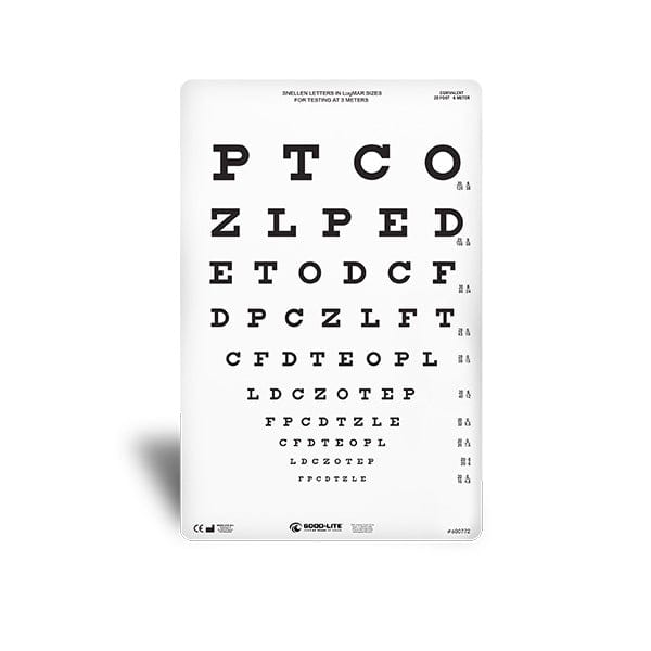 Good-Lite Co Snellen Letters in LogMar for 3M, Alternate