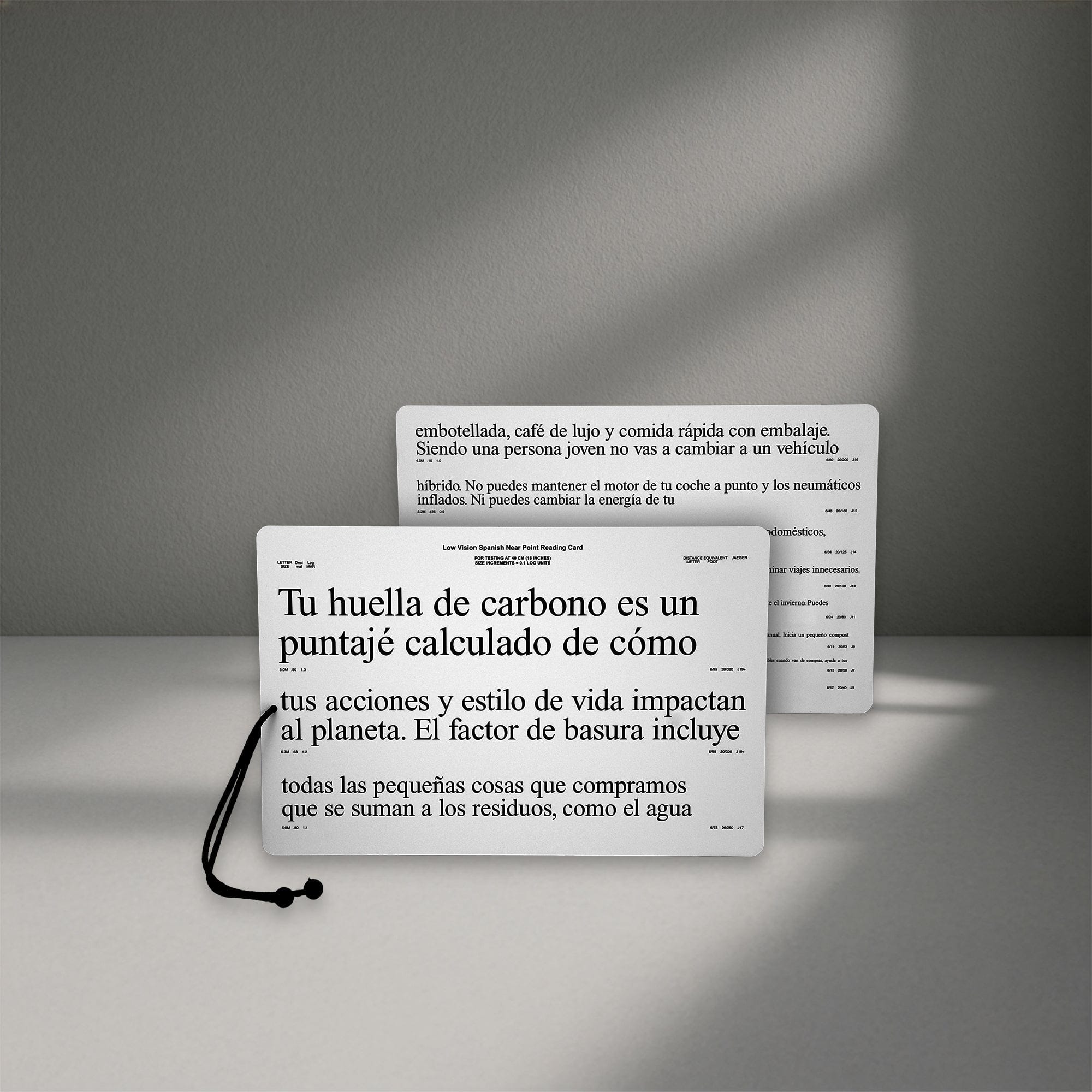 Good-Lite Co Spanish Low Vision Card Continuous Text