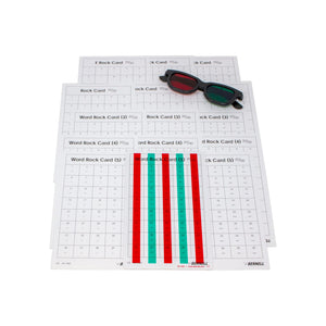 Good-Lite Therapeutic Aids Bernell Accommodative Rock Cards Kit for Vision Therapy, 15 Cards