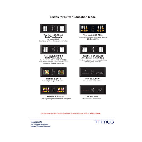 Good-Lite Co Titmus V2 Aeromedical Testing Model - Driver Education Slides Titmus V2 Aeromedical Testing Model