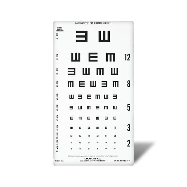 Good-Lite Co Tumbling E Wide-spaced Distance ESV1018™ Chart