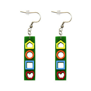 Good-Lite Co Vertical LEA SYMBOLS® Earrings