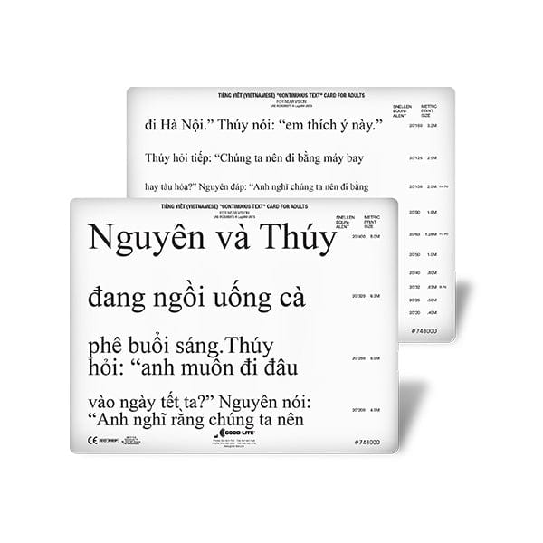 Good-Lite Co Vietnamese Continuous Text Near Reading Card