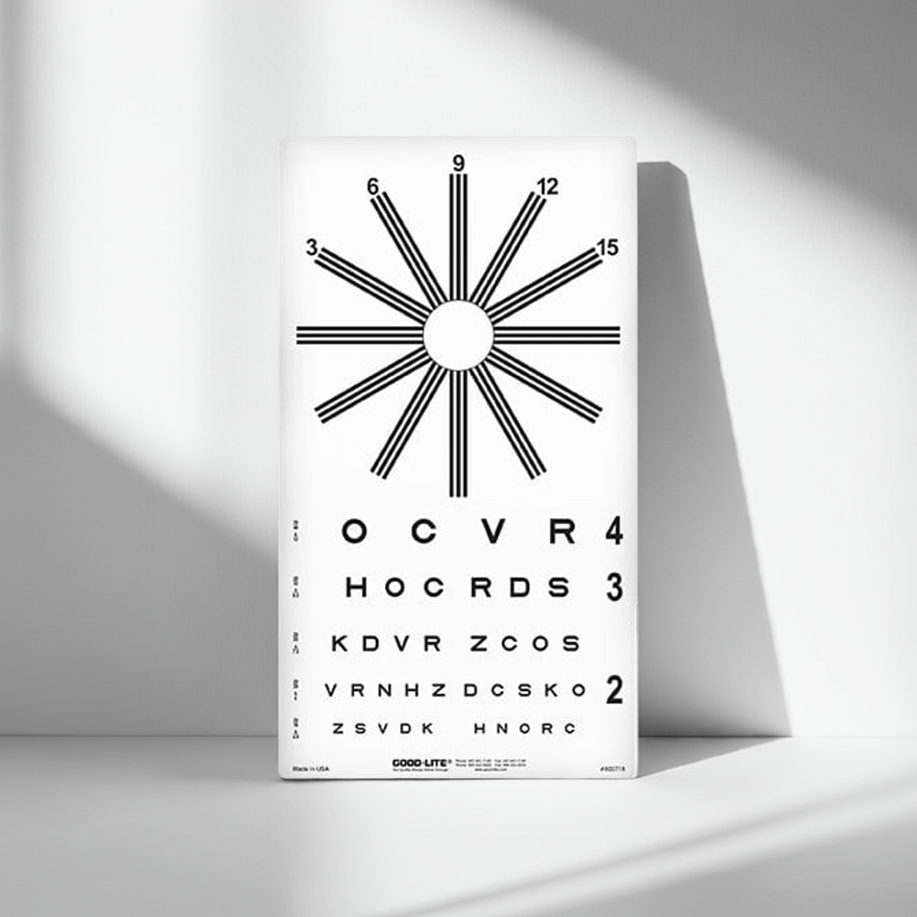 Good-Lite Combination Sloan Letter & Astigmatic Wheel ESV1018™ Chart