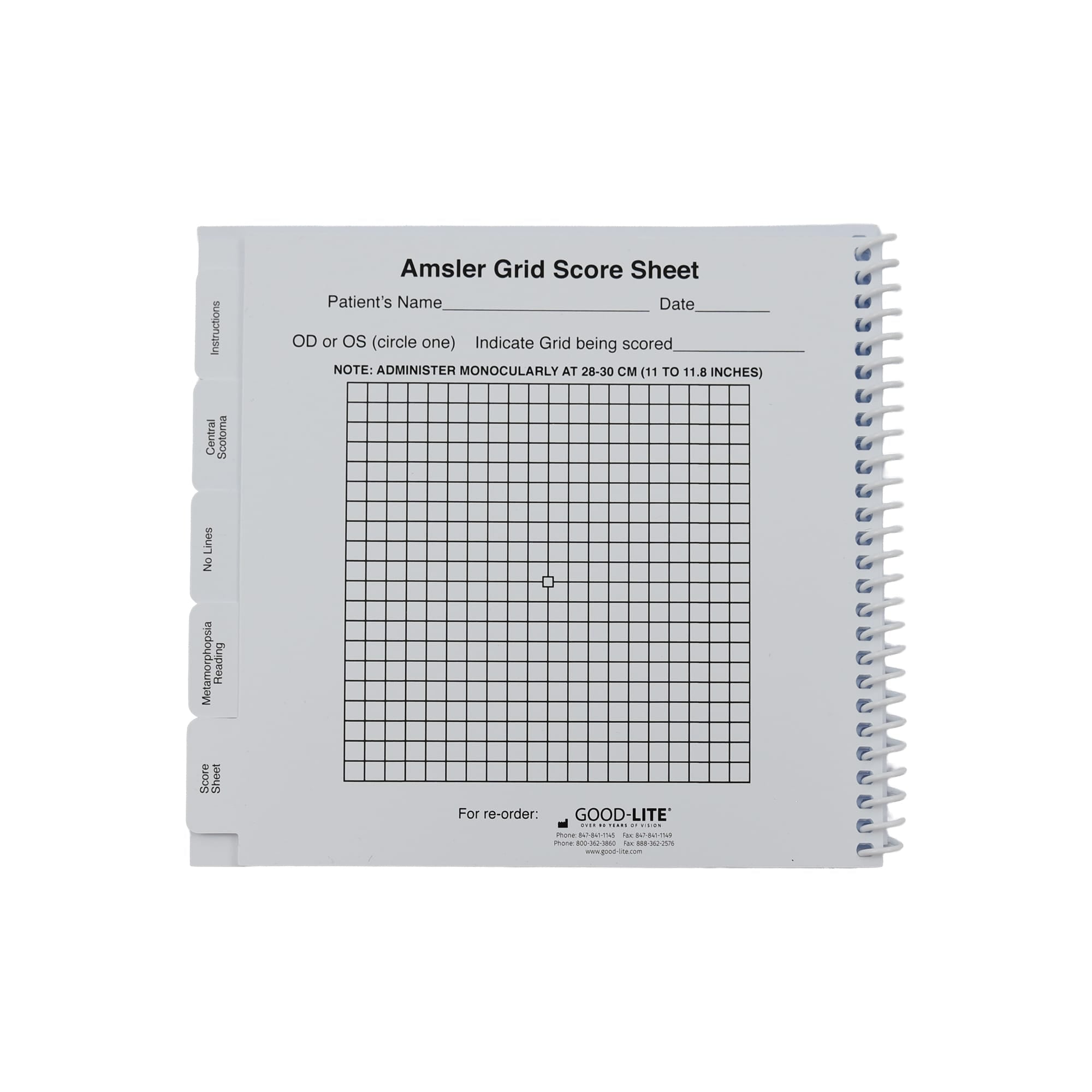 Good-Lite Diagnostic Aids Amsler: Expanded Chart Set