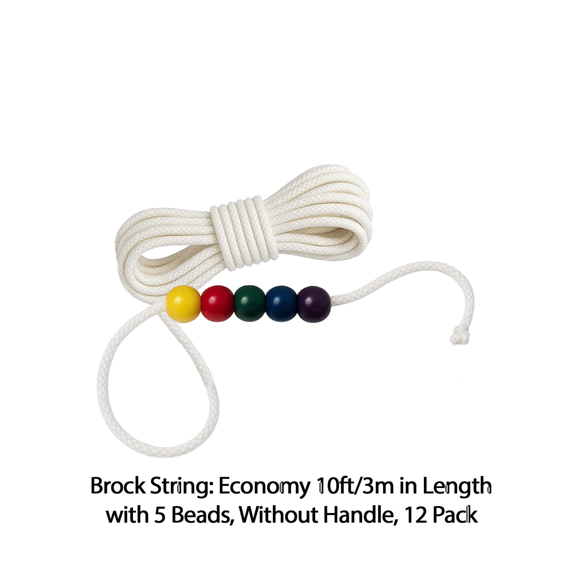 Good-Lite Diagnostic Aids Brock String: Economy 10ft/3m in Length with 5 Beads, Without Handle, 12 Pack Brock String: Economy 10ft/3m in Length with 5 Beads, Without Handle, Pack