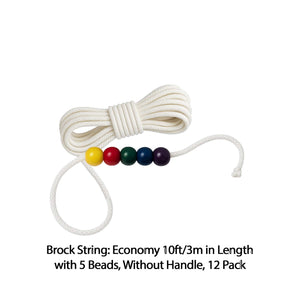 Good-Lite Diagnostic Aids Brock String: Economy 10ft/3m in Length with 5 Beads, Without Handle, 12 Pack Brock String: Economy 10ft/3m in Length with 5 Beads, Without Handle, Pack
