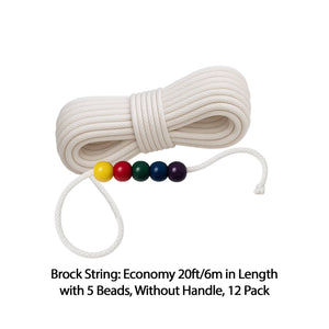 Good-Lite Diagnostic Aids Brock String: Economy 20ft/6m in Length with 5 Beads, Without Handle, 12 Pack Brock String: Economy 20ft/6m in Length with 5 Beads, Without Handle, Packs
