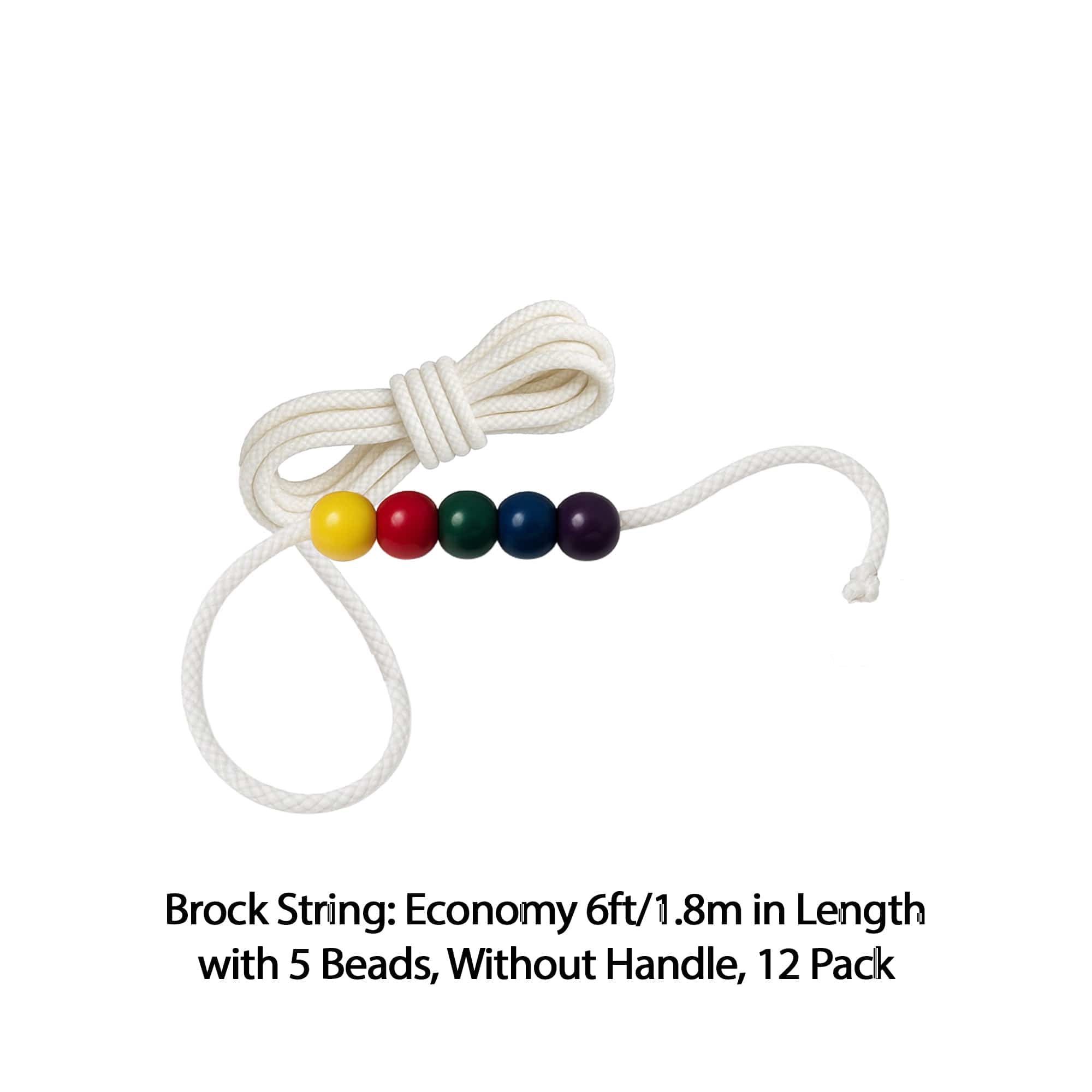 Good-Lite Diagnostic Aids Brock String: Economy 6ft/1.8m in Length with 5 Beads, Without Handle, 12 Pack Brock String: Economy 6ft/1.8m in Length with 5 Beads, Without Handle, Pack