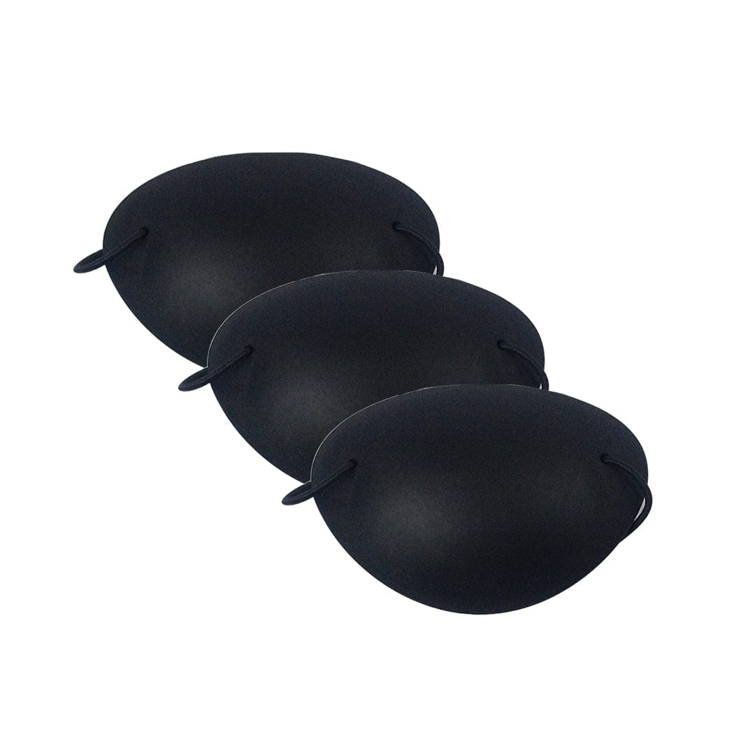 Good-Lite Diagnostic Aids Eye Patch: With Foam Edge - Large - Black, 3 Pack Good-Lite Reusable Plastic Eye Patches with Foam Edge, Small or Large (3 Pack)
