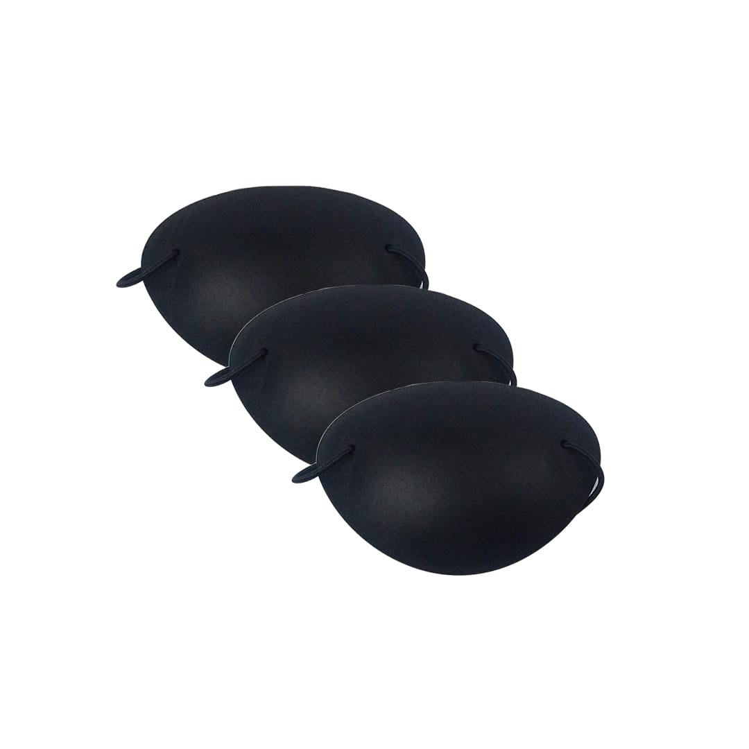Good-Lite Diagnostic Aids Eye Patch: With Foam Edge - Small - Black, 3 Pack Good-Lite Reusable Plastic Eye Patches with Foam Edge, Small or Large (3 Pack)