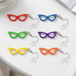 Good-Lite Earrings: Cat Eye Glasses