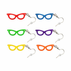 Good-Lite Earrings: Cat Eye Glasses