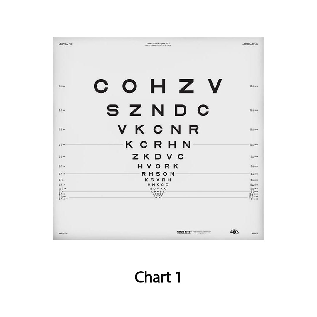 Good-Lite ETDRS 2000 Series - ESV3000™ and ESC2000™ - Chart 1 - 2m (previously 500041) ETDRS 2000 Series - ESV3000™ and ESC2000™ - 2m