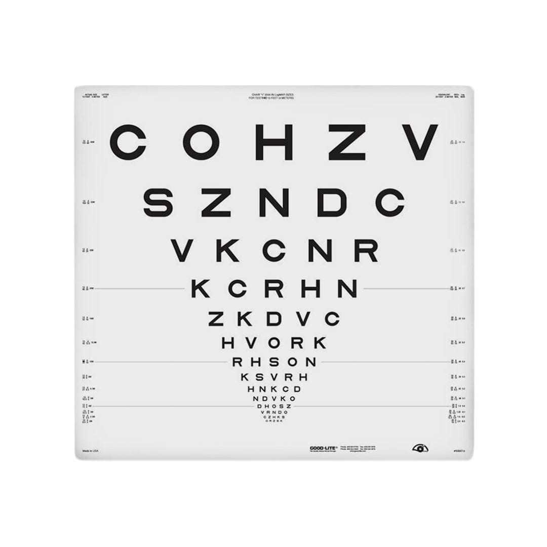 Good-Lite ETDRS 2000 Series - ESV3000™ and ESC2000™ - Chart 1 - 4m (previously 500016)