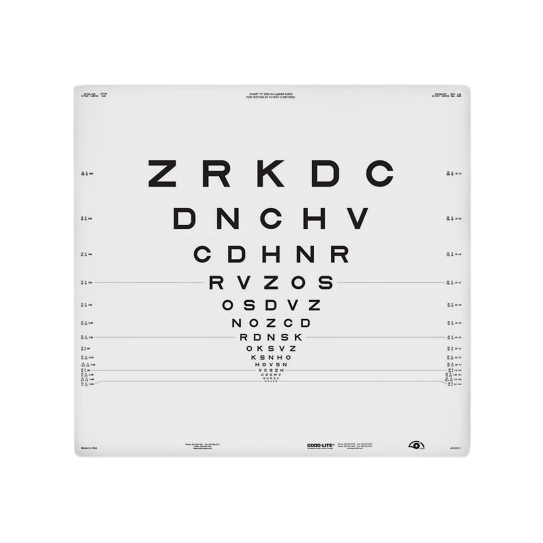 Good-Lite ETDRS 2000 Series - ESV3000™ and ESC2000™ - Chart 2 - 3m (previously 500011)