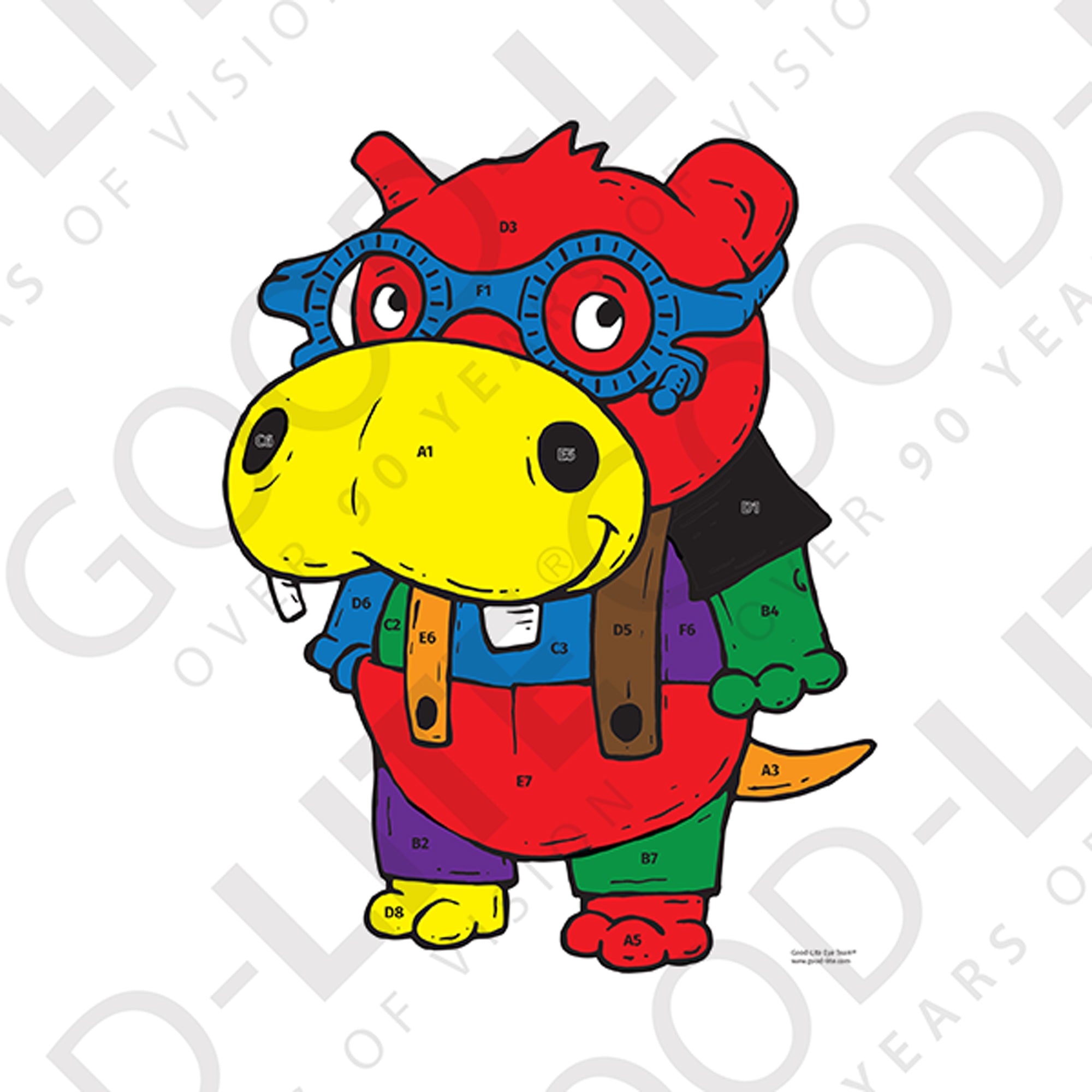 Good-Lite Good-Lite Eye Team® Coloring Rock Game