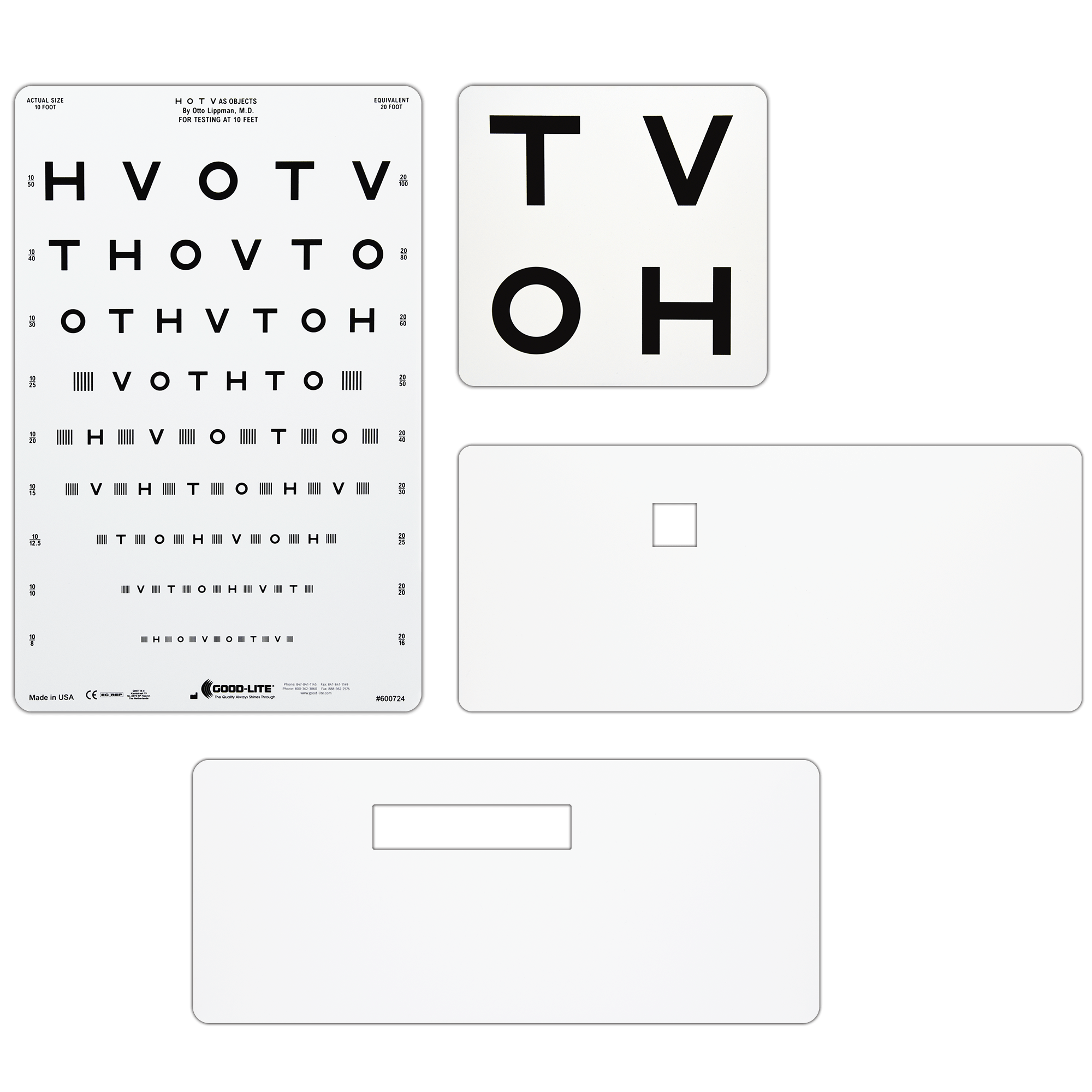 Good-Lite HOTV Wide Spaced Distance Charts