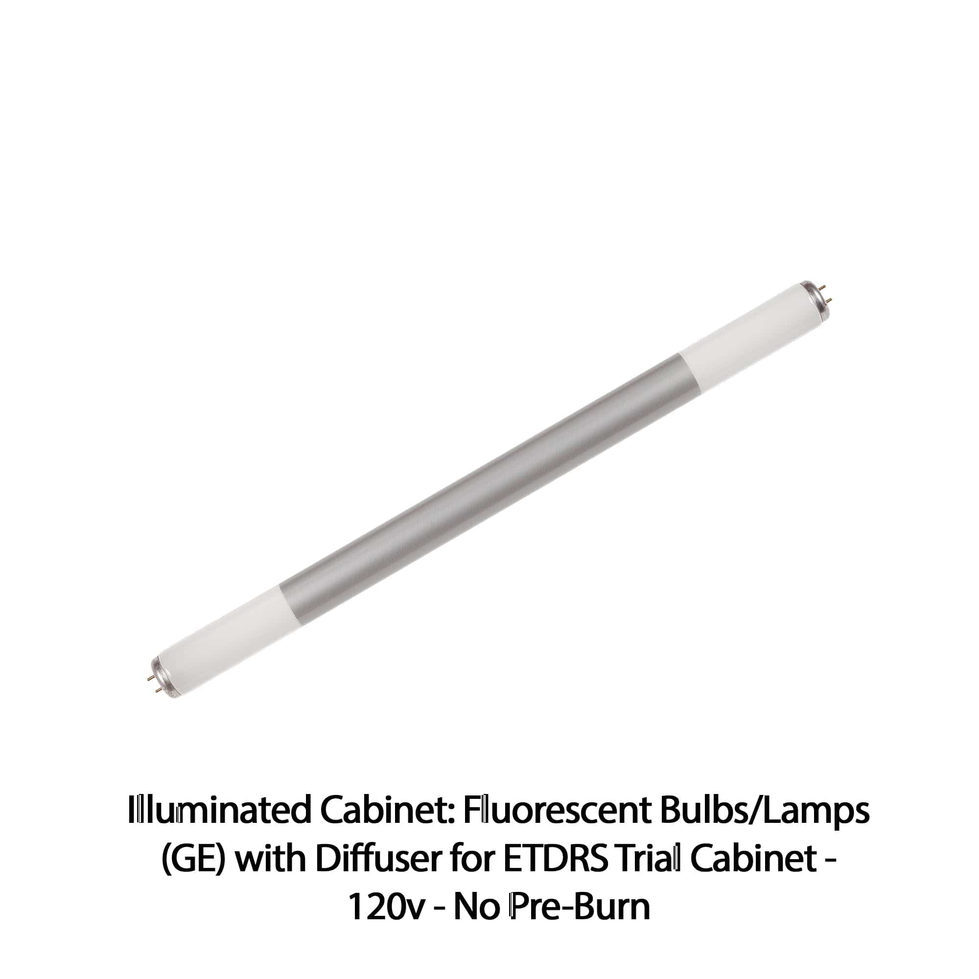 Good-Lite Illuminated Cabinet Accessories Illuminated Cabinet: Fluorescent Bulbs/Lamps (GE) with Diffuser for ETDRS® Trial Cabinet - 120v - No Pre-Burn Illuminated Cabinet: Fluorescent Bulbs/Lamps (GE) with Diffuser for ETDRS® Trial Cabinet - 120v