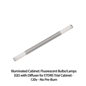 Good-Lite Illuminated Cabinet Accessories Illuminated Cabinet: Fluorescent Bulbs/Lamps (GE) with Diffuser for ETDRS® Trial Cabinet - 120v - No Pre-Burn Illuminated Cabinet: Fluorescent Bulbs/Lamps (GE) with Diffuser for ETDRS® Trial Cabinet - 120v
