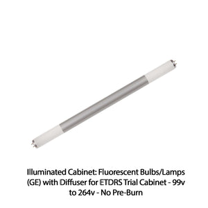Good-Lite Illuminated Cabinet Accessories Illuminated Cabinet: Fluorescent Bulbs/Lamps (GE) with Diffuser for ETDRS® Trial Cabinet - 99v to 264v - No Pre-Burn Illuminated Cabinet: Fluorescent Bulbs/Lamps (GE) with Diffuser for ETDRS® Trial Cabinet - 99v to 264v