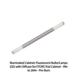 Good-Lite Illuminated Cabinet Accessories Illuminated Cabinet: Fluorescent Bulbs/Lamps (GE) with Diffuser for ETDRS® Trial Cabinet - 99v to 264v - Pre-Burn Illuminated Cabinet: Fluorescent Bulbs/Lamps (GE) with Diffuser for ETDRS® Trial Cabinet - 99v to 264v