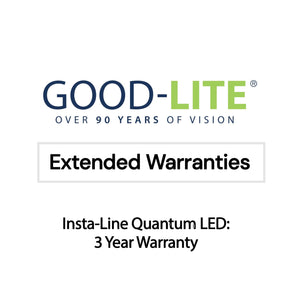 Good-Lite Illuminated Cabinets Insta-Line Quantum LED: 3 Year Warranty Good-Lite Warranties: 3 Year