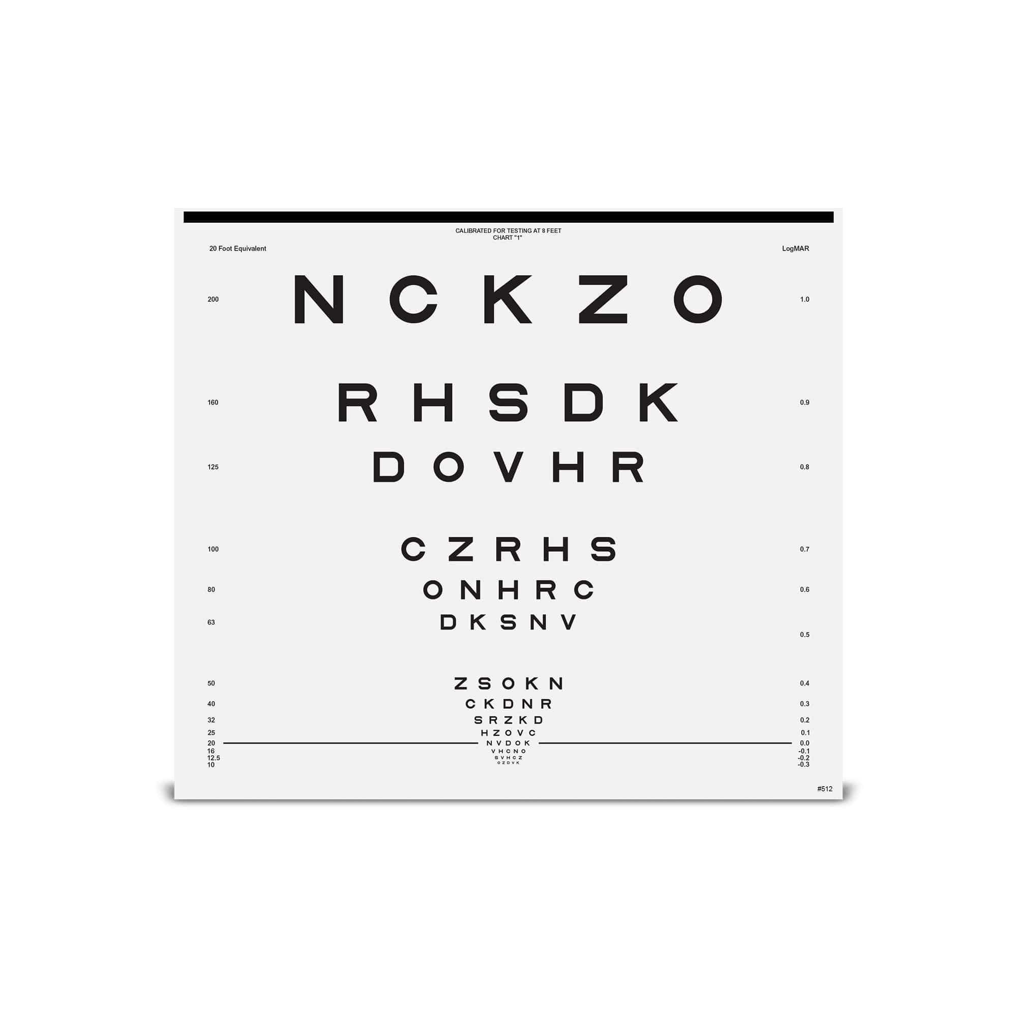 Good-Lite Illuminated Charts Chart(Distance): CSV-1000® - ETDRS Original Series - Sloan Letter - Chart 2 (8ft/2.4m) Chart(Distance): CSV-1000® - ETDRS Original Series - Sloan Letter (8ft/2.4m)
