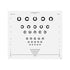 Good-Lite Illuminated Charts Chart(Distance): CSV-1000®LandoltC  - Landolt "C" (8ft/2.4m)